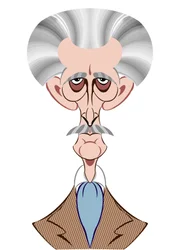 Peter Cushing en Docteur Who - caricature